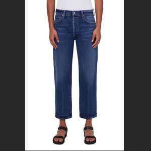 Citizens of Humanity Emery High Waist Crop Straight Leg Jean (Laid Back) Size 25